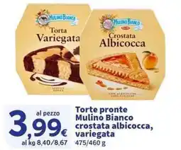 Sigma Superstore Torte pronte Mulino Bianco crostata albicocca, variegata offerta