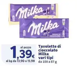 Sigma Superstore Tavolette di cioccolato Milka offerta