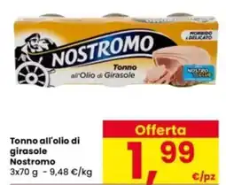 Interspar Tonno all'olio di girasole Nostromo offerta