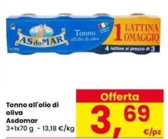Tonno all'olio di oliva Asdomar