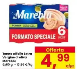 Interspar Tonno all'olio Extra Vergine di oliva Mareblu offerta