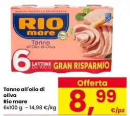 Interspar Tonno all'olio di oliva Rio mare offerta