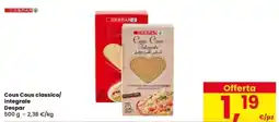 Interspar Cous cous classico/ integrale Despar offerta