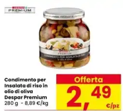 Interspar Condimento per Insalata di riso in olio di oliva Despar Premium offerta