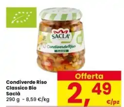 Interspar Condiverde Riso Classico Bio Sacla offerta
