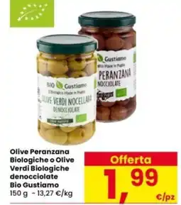 Interspar Olive Peranzana Biologiche o Olive Verdi Biologiche denocciolate Bio Gustiamo offerta