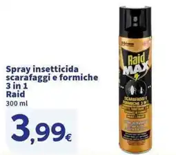 Sigma Superstore Spray insetticida scarafaggi e formiche 3 in 1 Raid offerta
