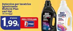 Sigma Superstore Detersivo per lavatrice igienizzante Bioform Plus offerta