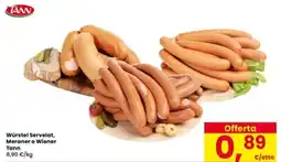 Interspar Würstel Servelat, Meraner o Wiener Tann offerta