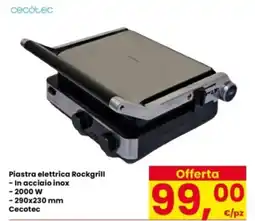 Interspar Piastra elettrica Rockgrill Cecotec offerta