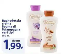 Sigma Superstore Bagnodoccia crema Spuma di Sciampagna offerta