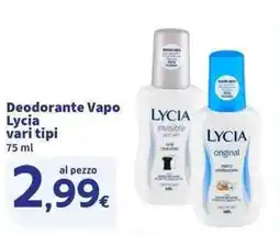 Sigma Superstore Deodorante Vapo Lycia offerta