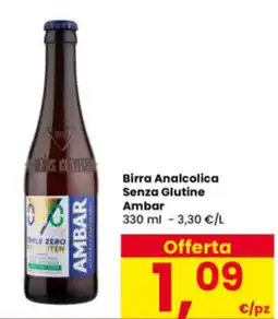 Interspar Birra Analcolica Senza Glutine Ambar offerta