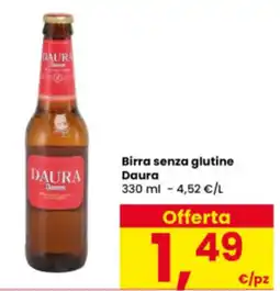 Interspar Birra senza glutine Daura offerta