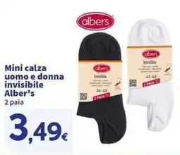 Sigma Superstore Mini calza uomo e donna invisibile Alber's offerta