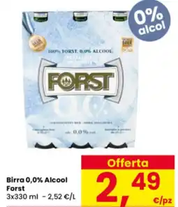 Interspar Birra 0,0% Alcool Forst offerta