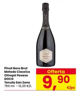 Interspar Pinot Nero Brut Metodo Classico Oltrepò Pavese DOCG Tenuta San Zeno offerta