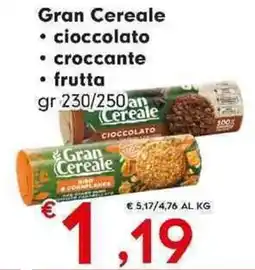 DeSpar Express Gran Cereale cioccolato, croccante, frutta offerta