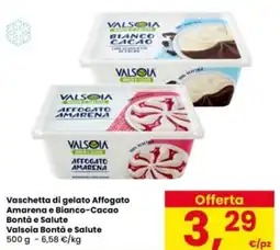 Interspar Vaschetta di gelato Affogato Amarena e Bianco-Cacao Bontà e Salute Valsoia Bontà e Salute offerta