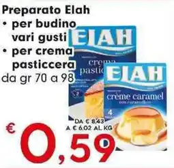 DeSpar Express Preparato Elah per budino, per crema pasticcera offerta