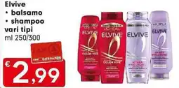 DeSpar Express Elvive balsamo, shampoo offerta