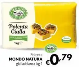 Maxi Supermercati Polenta MONDO NATURA gialla/bianca offerta