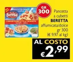 Maxi Supermercati Pancetta a cubetti BERETTA offerta