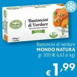 Maxi Supermercati Bastoncini di verdure MONDO NATURA offerta