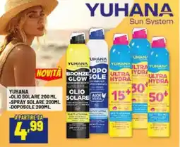 Risparmio Casa Yuhana olio solare, spray solare, doposole offerta