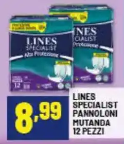 Risparmio Casa Lines specialist pannoloni mutanda offerta