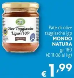 Maxi Supermercati Patè di olive taggiasche igp MONDO NATURA offerta