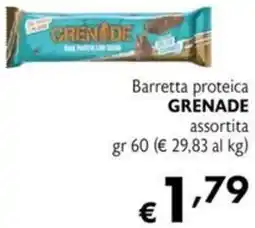 Maxi Supermercati Barretta proteica GRENADEx offerta