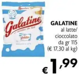 Maxi Supermercati GALATINE al latte/ cioccolato offerta