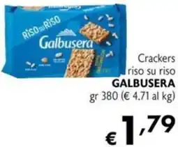 Maxi Supermercati Crackers riso su riso GALBUSERA offerta