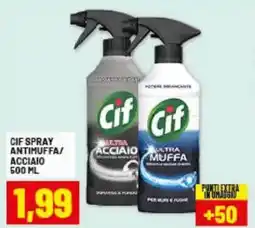 Risparmio Casa Cif spray antimuffa/ acciaio offerta