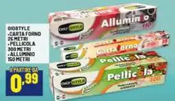 Risparmio Casa Giostyle carta forno, pellicola, alluminio offerta