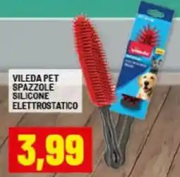 Risparmio Casa Vileda pet spazzole silicone elettrostatico offerta