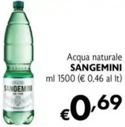 Maxi Supermercati Acqua naturale SANGEMINI offerta