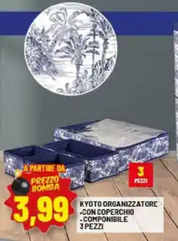 Risparmio Casa Kyoto organizzatore con coperchio, componibile offerta