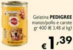 Maxi Supermercati Gelatina PEDIGREE manzo/pollo e carote offerta