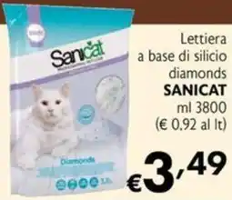 Maxi Supermercati Lettiera a base di silicio diamonds SANICAT offerta