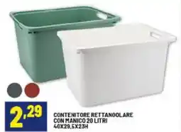 Risparmio Casa Contenitore rettangolare con manico offerta