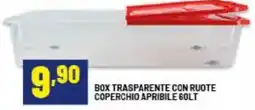 Risparmio Casa Box trasparente con ruote coperchio apribile offerta