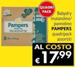 Maxi Supermercati Babydry mutandino/ pannolino PAMPERS quadripack offerta