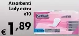 Maxi Supermercati Assorbenti Lady extra x10 Soffisof offerta