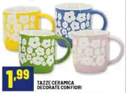 Risparmio Casa Tazze ceramica decorate confiori offerta
