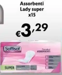 Maxi Supermercati Assorbenti Lady super x15 Soffisof offerta