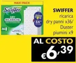 Maxi Supermercati SWIFFER ricarica dry panni x36/ Duster piumini x9 offerta