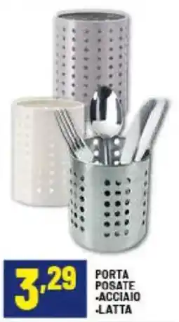 Risparmio Casa Porta posate, acciaio, latta offerta