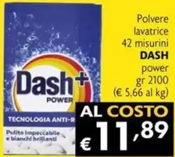 Maxi Supermercati Polvere lavatrice 42 misurini DASH power offerta